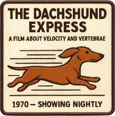 Dachshund embroidered patch