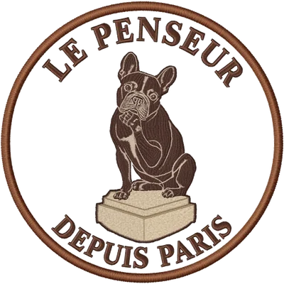French Bulldog embroidered patch