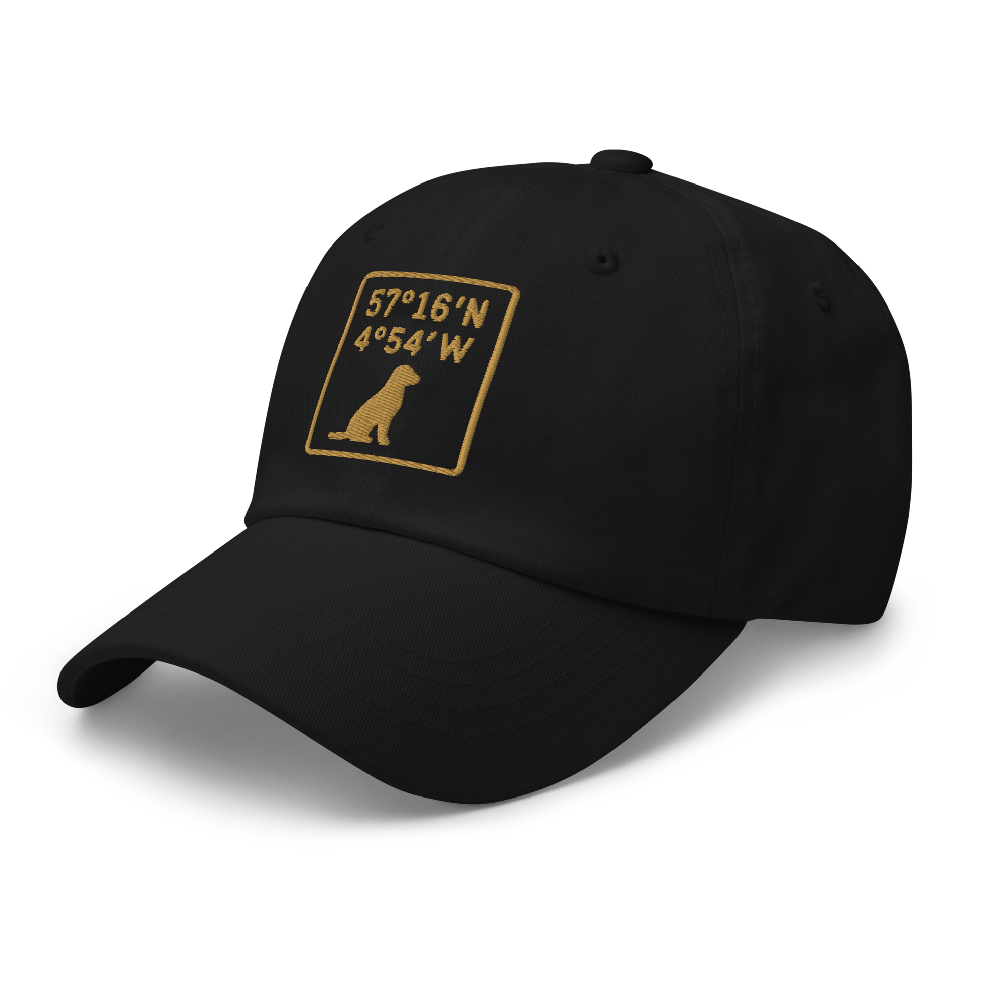 Embroidered Golden Retriever cap stitched in cognac thread, made in Canada by The Loyal Mark