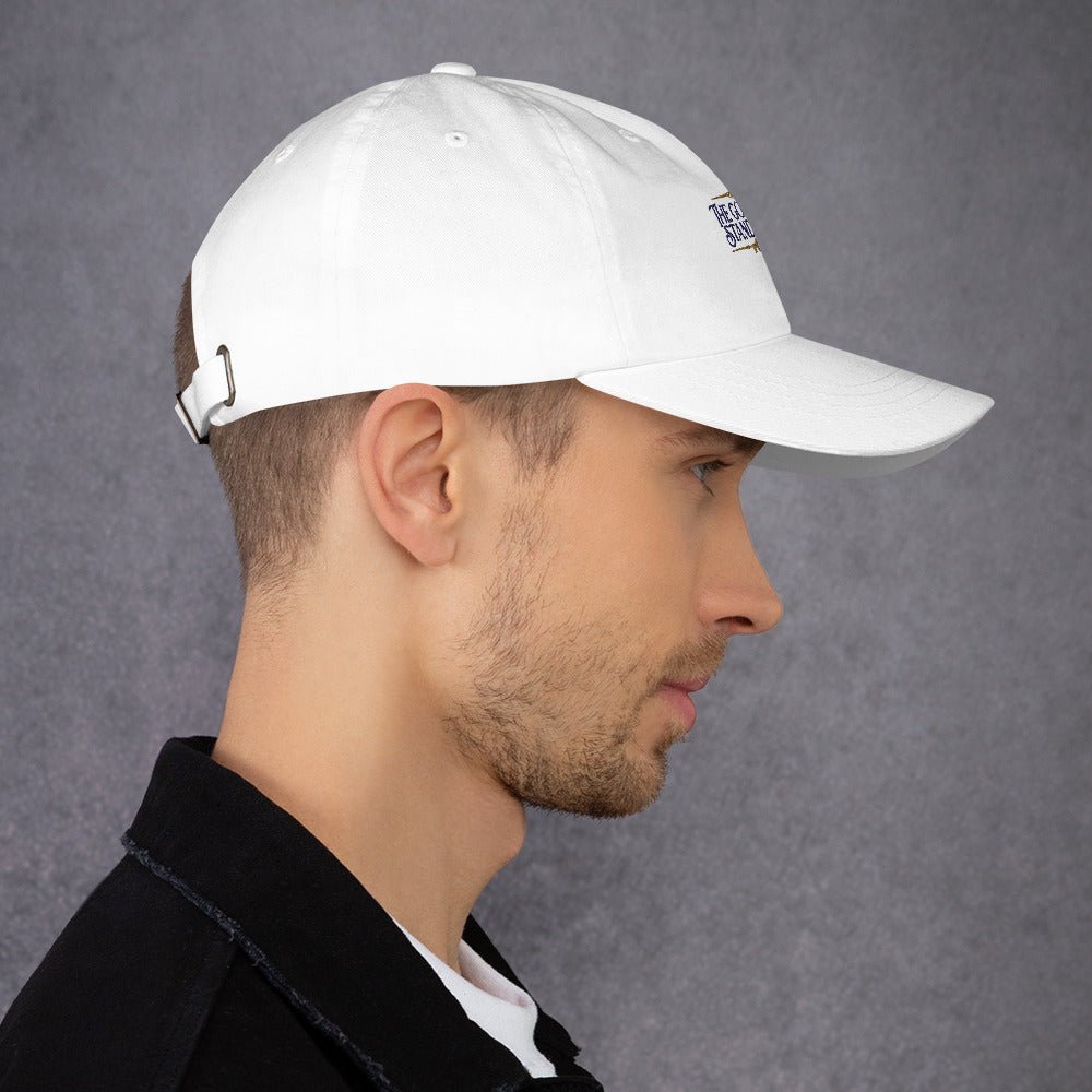 Embroidered Golden Retriever cap, stitched in cognac thread, made in Canada by The Loyal Mark.