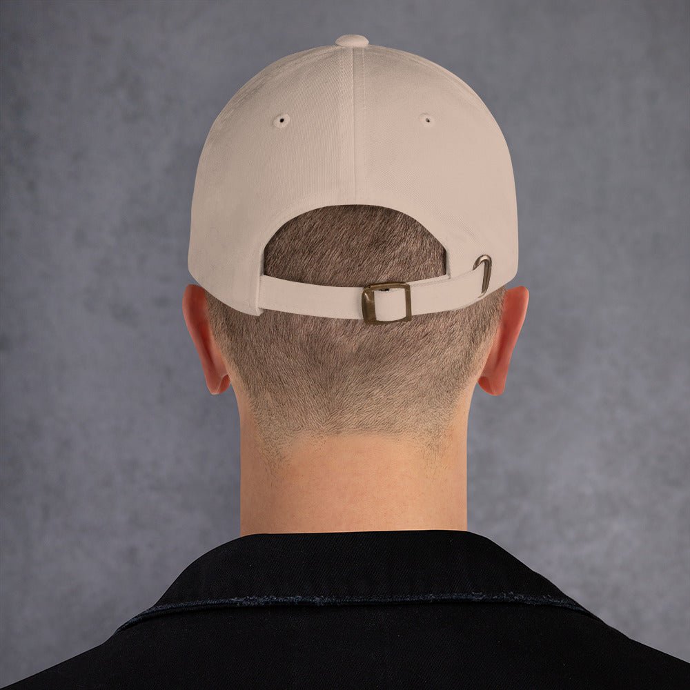 Embroidered Golden Retriever cap, stitched in cognac thread, made in Canada by The Loyal Mark.