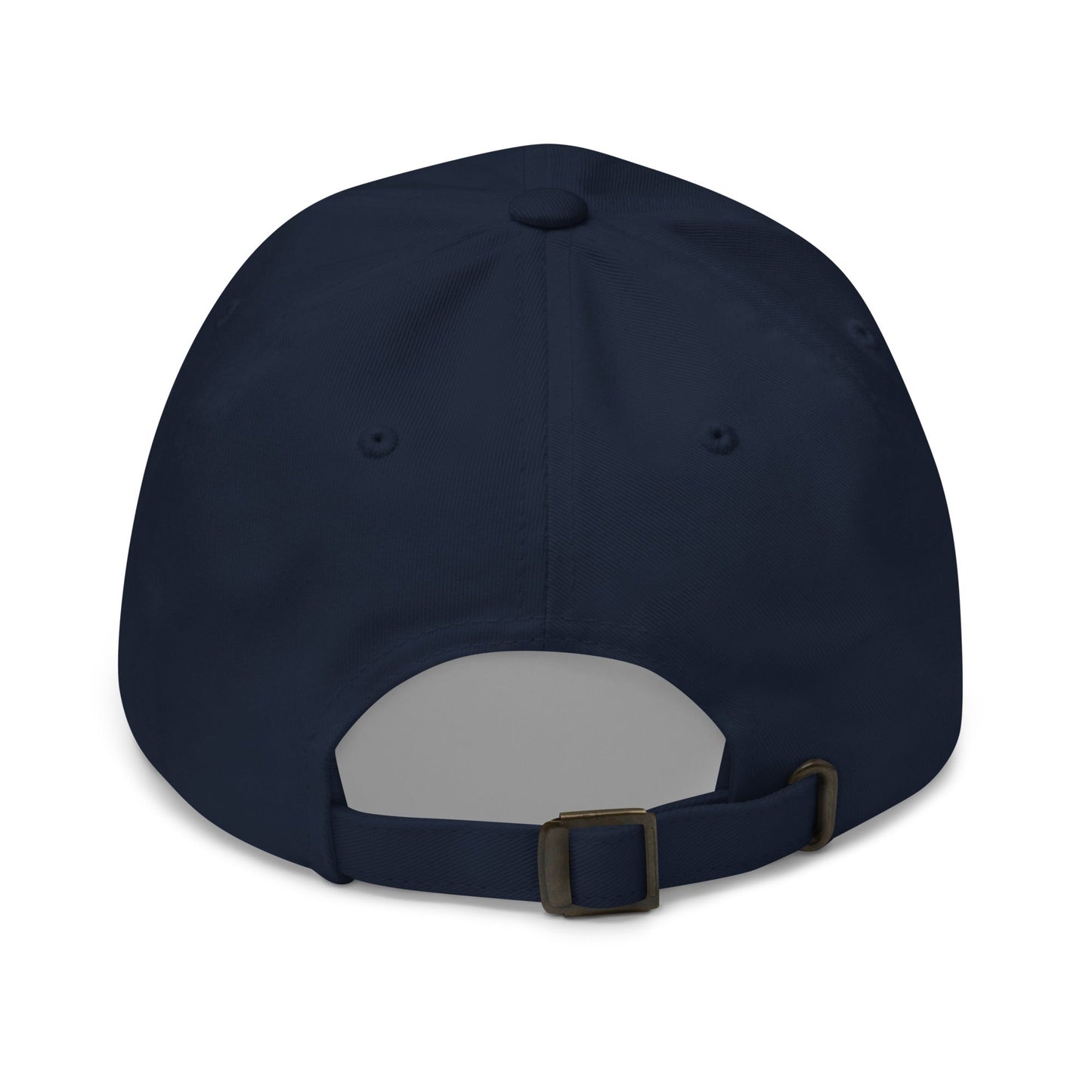 Lifestyle shot of the embroidered Golden Retriever cap, The Loyal Mark