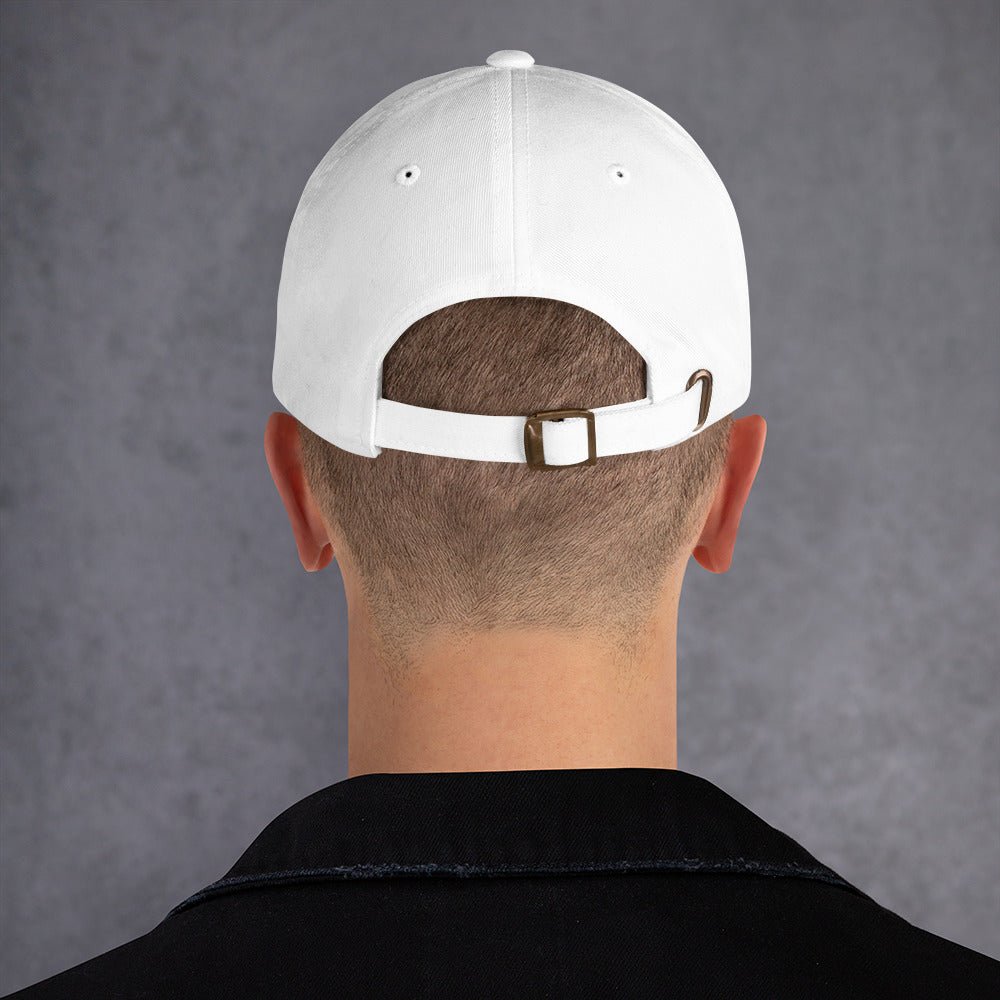 Embroidered Golden Retriever cap, stitched in cognac thread, made in Canada by The Loyal Mark.