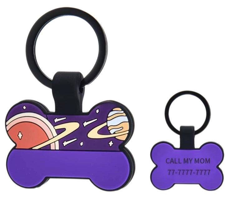 Cosmic silicone bone tag
