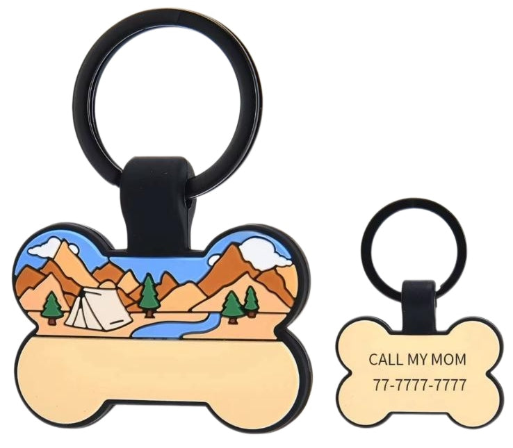 Mountain Camp silicone bone tag