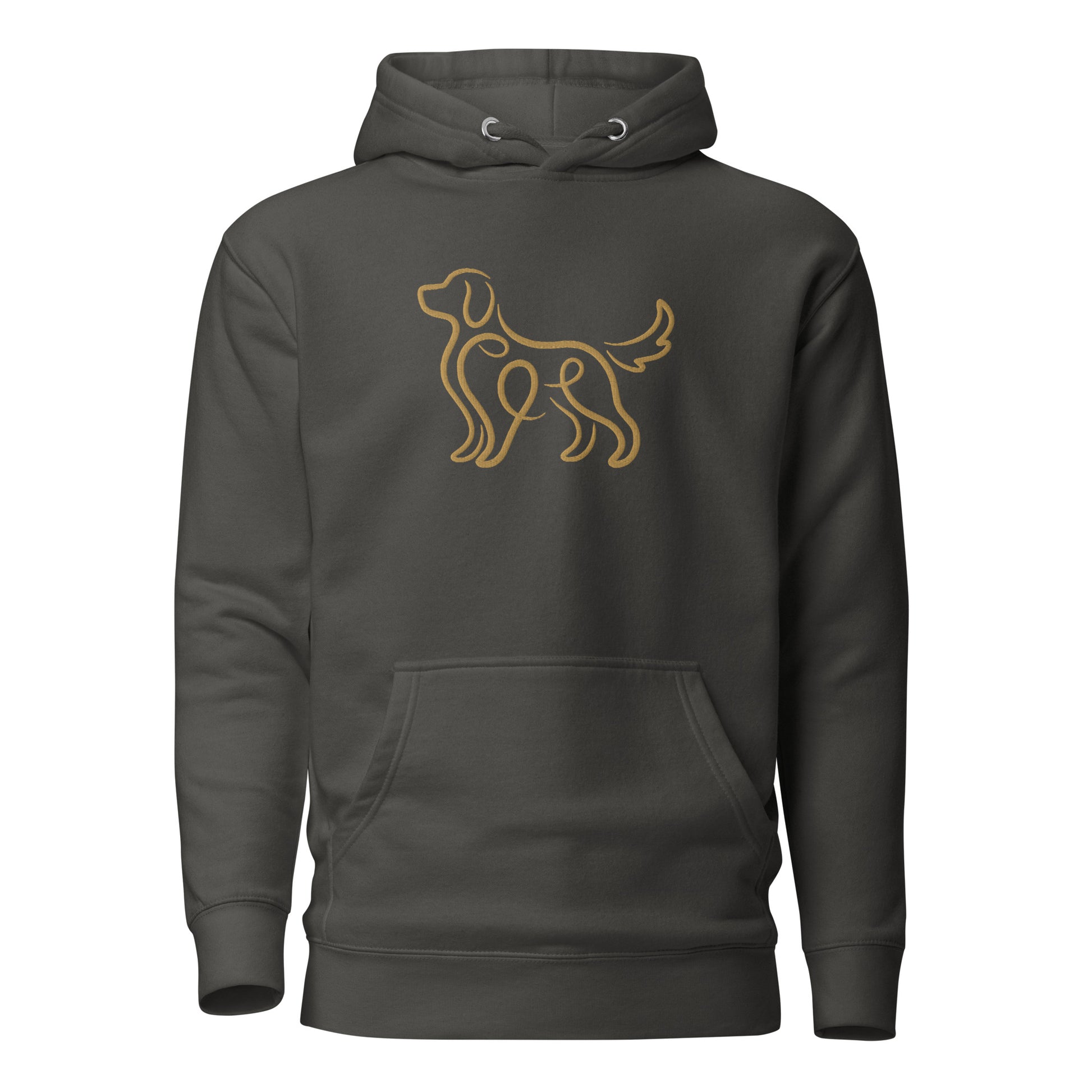 Embroidered Golden Retriever hoodie in premium fabric, personalized with dog's name, made in Canada by The Loyal Mark