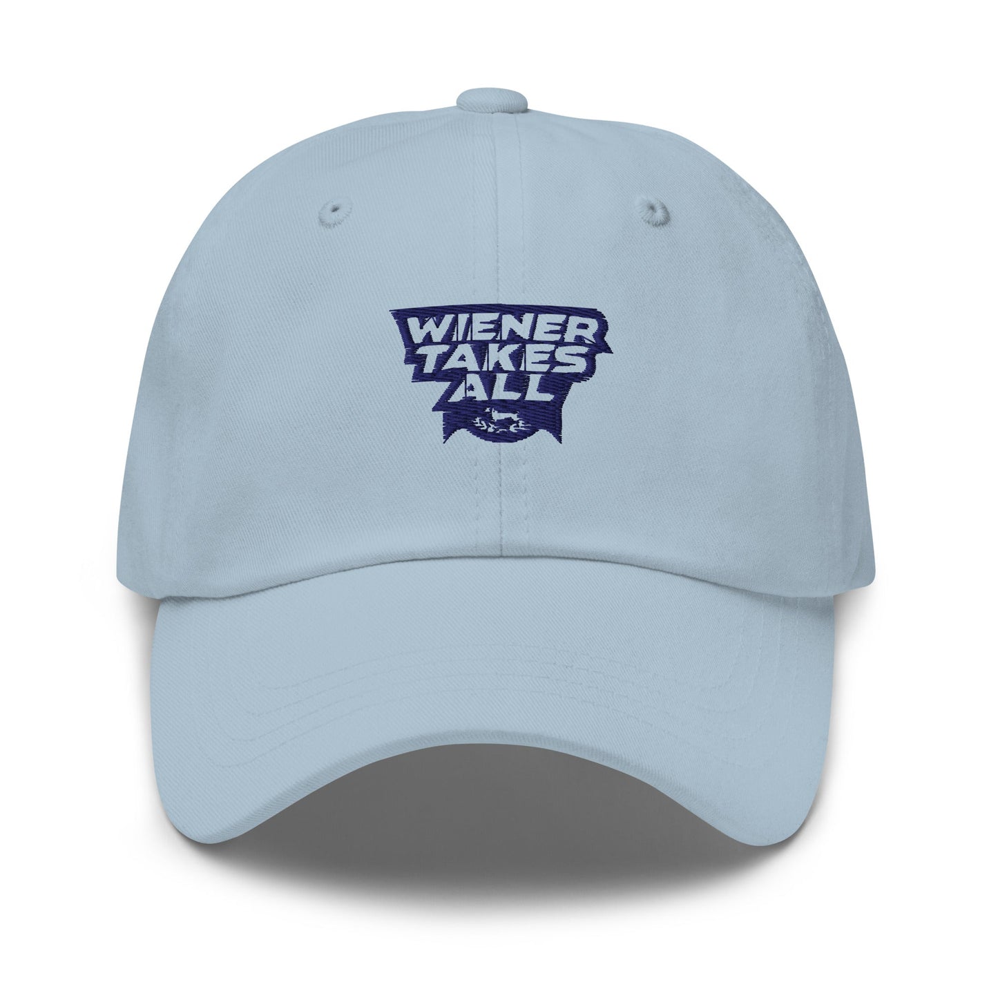 Back view of the embroidered Dachshund cap showing fit, The Loyal Mark