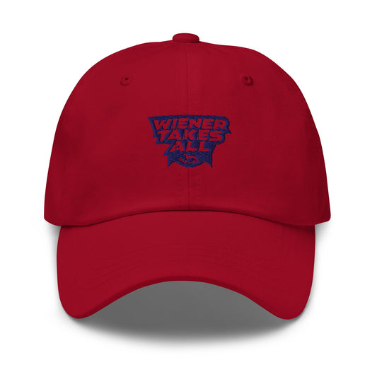 Close-up of embroidered Dachshund silhouette stitched on the cap, The Loyal Mark