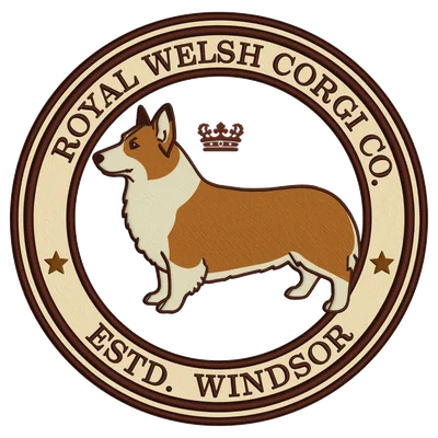 Corgi embroidered patch