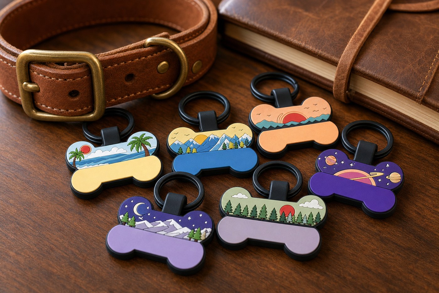 Silicone personalized dog tag